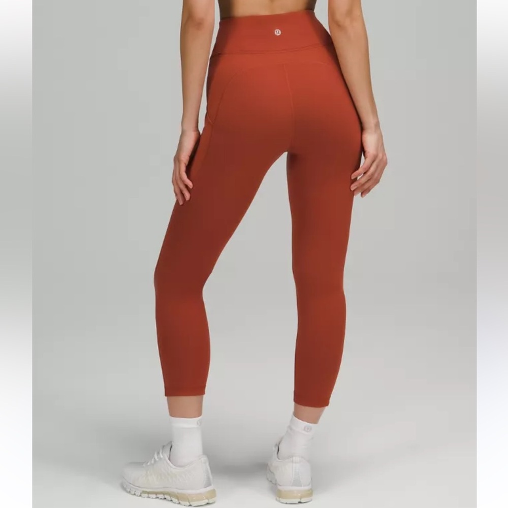 Lululemon wonder under high rise crop pants bottom leggings